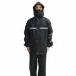 漢盾勞保批發 RAC009 春亞紡雙層分體雨衣 黑色